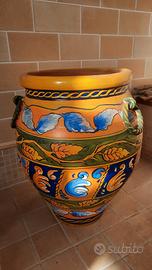 Vaso in terracotta decorato