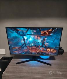 monitor, microfono e cuffie 