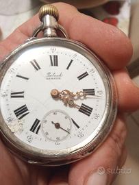 Antico Orologio da taschino in argento Patek Genev