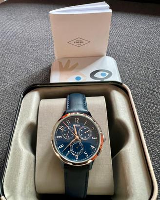 Orologio Cronografo Fossil blu donna