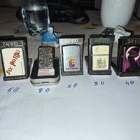 collezione accendini zippo