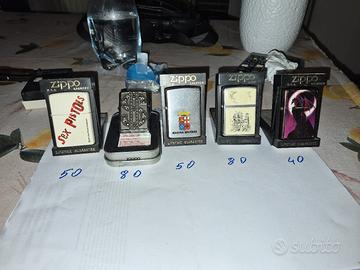 collezione accendini zippo