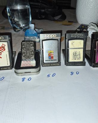 collezione accendini zippo