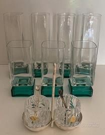 SET bicchieri anni '60/'70 + sale e pepe