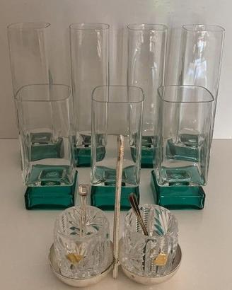 SET bicchieri anni '60/'70 + sale e pepe