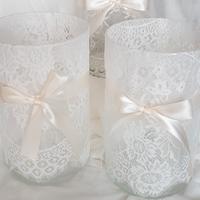 8 Vasi in vetro centrotavola per matrimonio 