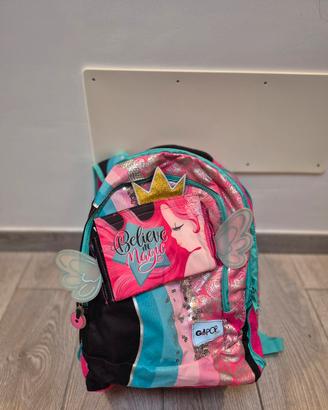 Zaino scuola bambina GoPop Princess + Trolley