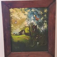 Quadro dipinto su tela - 1993, pittore greco