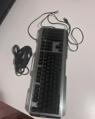 Kit tastiera e mouse gxt trust entrambi con led