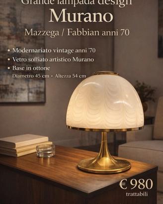 Grande Lampada Design F. Fabbian per Mazzega