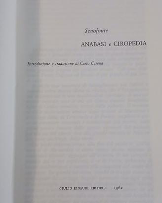 Anabasi Ciropedia - Senofonte