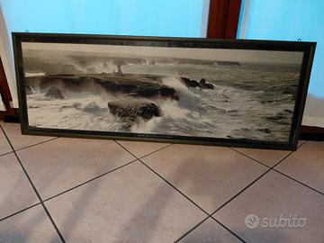 stampa mare in tempesta  con cornice
