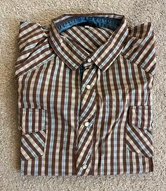 Camicia uomo manica corta XL a quadri