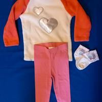 felpa, leggings, calze bimba