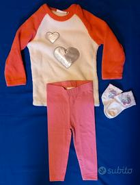 felpa, leggings, calze bimba