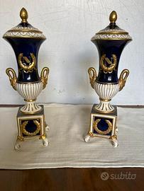 Coppia vasi porcellana Capodimonte