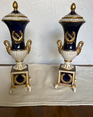 Coppia vasi porcellana Capodimonte