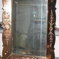 1950 Specchio rosa antico  Venini. AUTENTICO