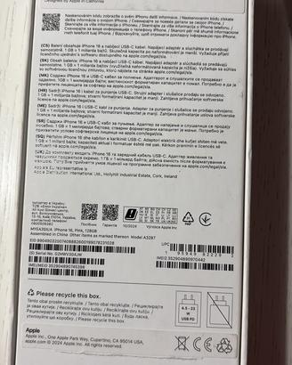 IPhone 16 rosa 128 GB