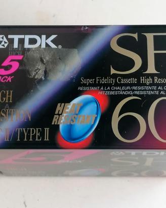 TDK SF 60 - 5 Musicassette Vintage
