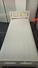 Lettino ikea con materasso e coprimaterasso