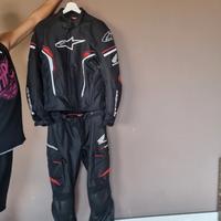 tuta moto in tessuto tecnico