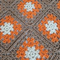 plaid lana cammello fatto a mano