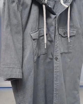 Camicia mezze maniche con cappuccio "Celio"