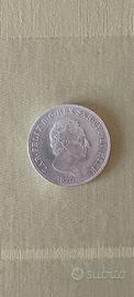 Moneta 5 lire Regno Sardegna 1824