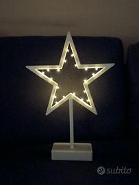 Lampada luce da tavolo Natalizia a forma di stella
