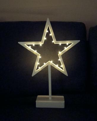 Lampada luce da tavolo Natalizia a forma di stella