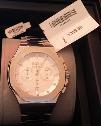 Orologio Cronografo BOSS 1514087 argento 45mm NOS