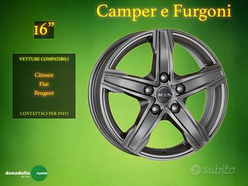 Cerchi in Lega 16" per Furgoni e Camper