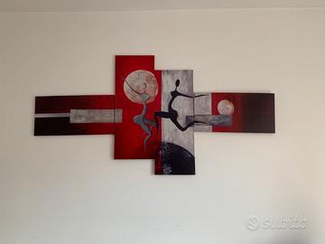 Quadro composto da 4 pannelli,