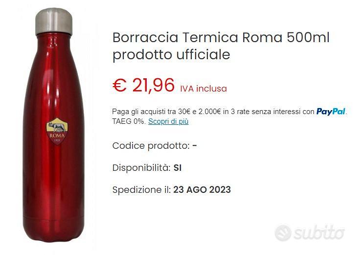 INFO PRODOTTO Borraccia Termica Roma 500ml prodott - Abbigliamento e  Accessori In vendita a Milano