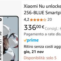 XIAOMI 12T 8/256 SCONTRINO DI OGGI 250 EURO 