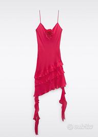 Vestito volant con fiore limited edition