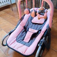 Sdraietta Neonata Baninni – Rosa/Grigio con Arco G