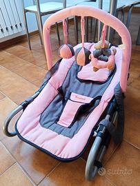 Sdraietta Neonata Baninni – Rosa/Grigio con Arco G