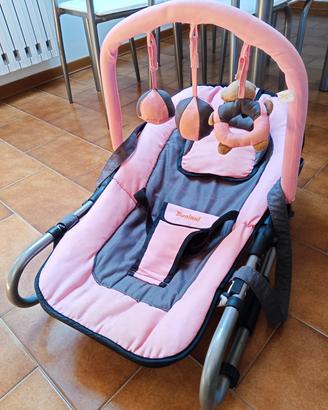 Sdraietta Neonata Baninni – Rosa/Grigio con Arco G