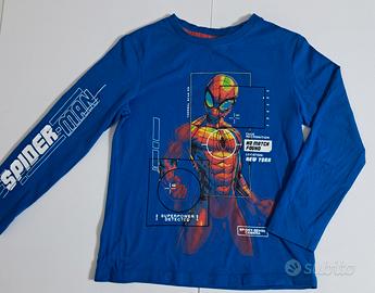 Maglietta a maniche lunghe di Spiderman 7/8anni
