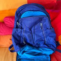 zaino donna viola, nuovo mai usato 8 tasche/sco