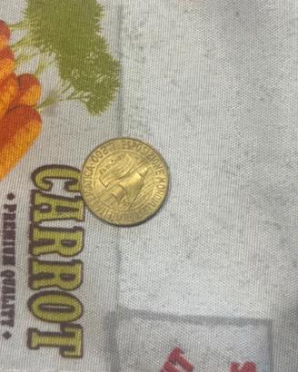 Moneta 200 lire esposizione mondiale di Filatella