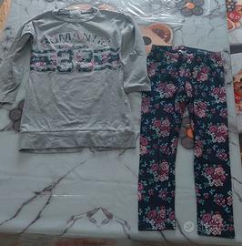 completo 6 anni con fiorellini bambina 