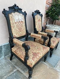 Poltrona trono poltrone antiche