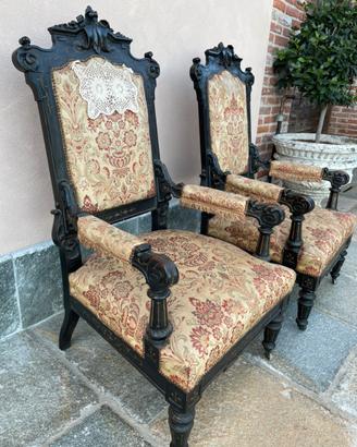 Poltrona trono poltrone antiche