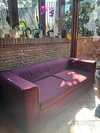 Divano viola tre posti Poltrone sofa