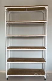 Libreria Maison du Monde Bianca Metallo e Legno