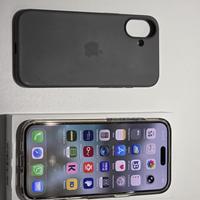 Iphone 16 plus nero con custodia apple