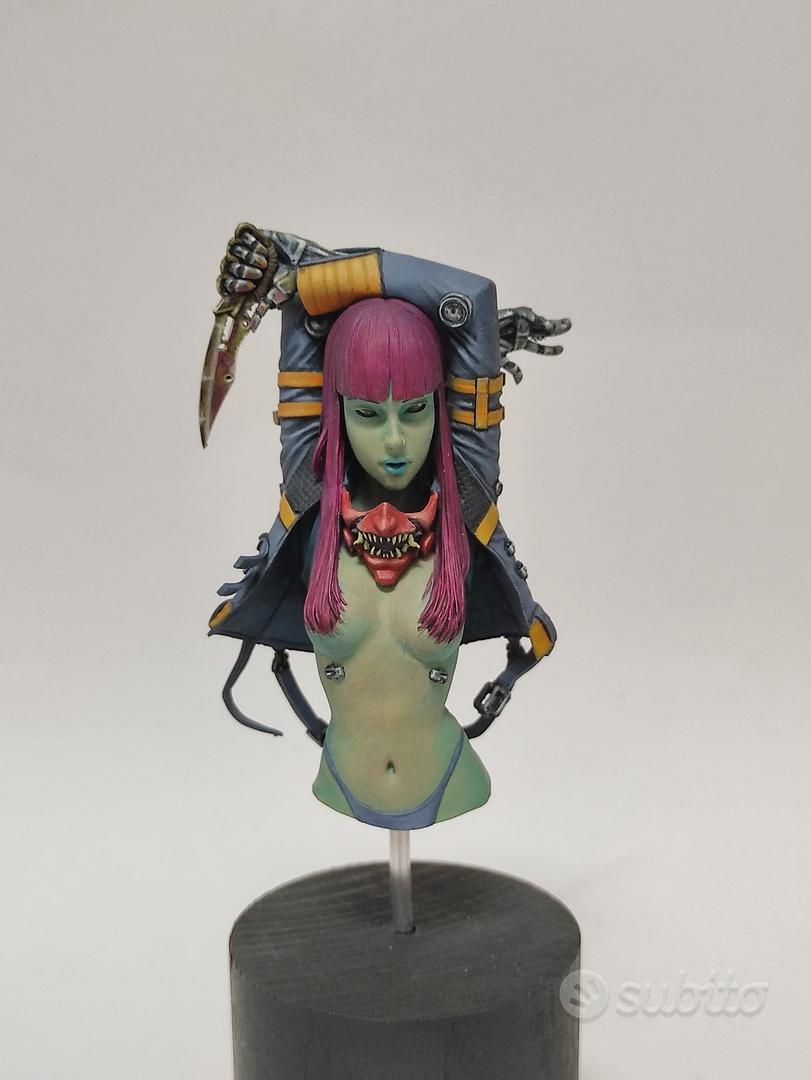 Kit Modello Busto Guerriera Fantasy In Resina Scala 1/10 – Parti Non Verniciate E Smontate